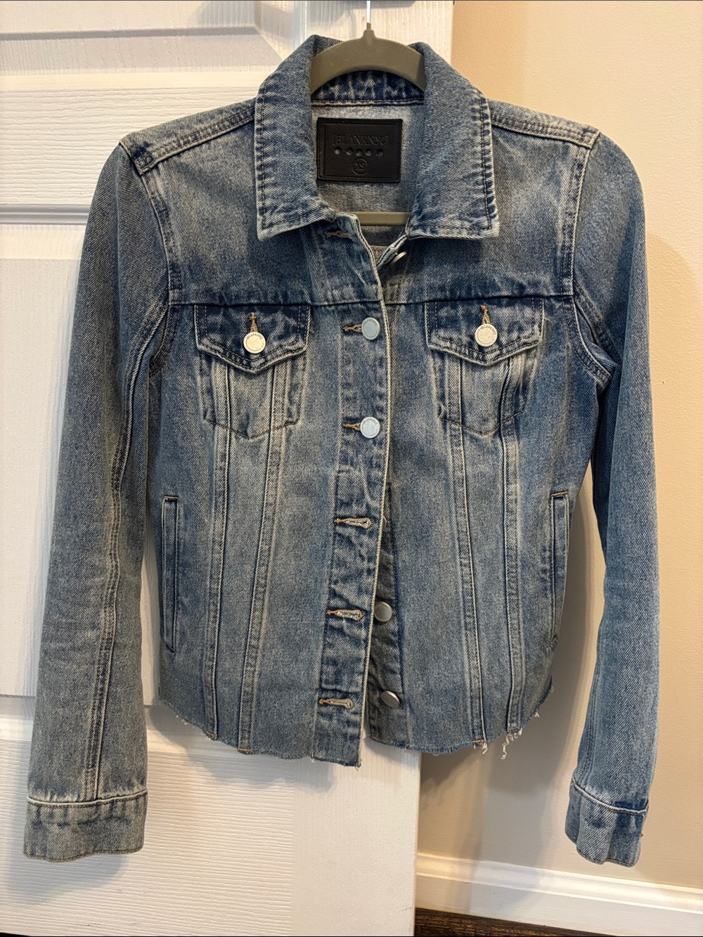 Blank NYC Women's Faded Blue Denim Jacket